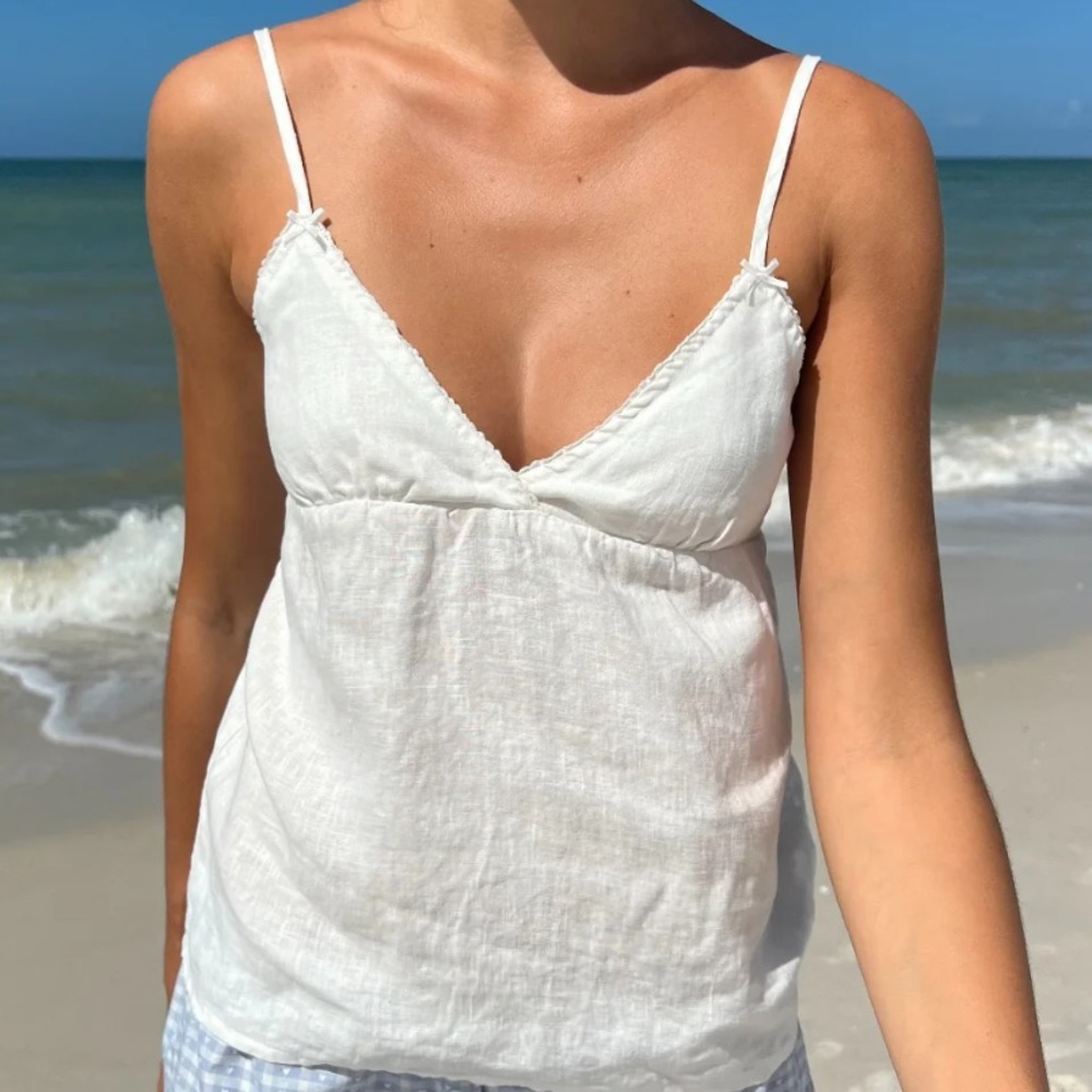 Brandy Melville Edith Linen Tank